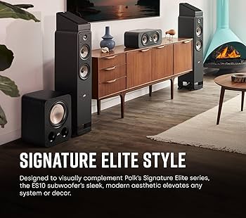 スピーカー・ウーファー Polk Audio ES10 Amazon.com: Polk Audio Signature Elite ES10 Subwoofer (Black